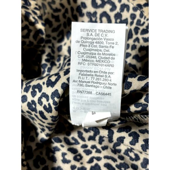 J.Crew Womens S Black & Tan Cheetah Print Professional Tapered Button Down Shirt - Picture 9 of 12